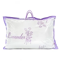 Safdie & Co. Tricoté Oreiller Lavande Blanc