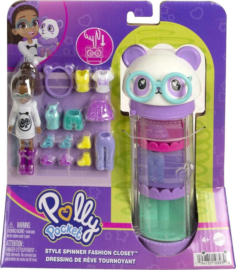 Polly Pocket Coffret Tube mode de rêve tournant, Shani