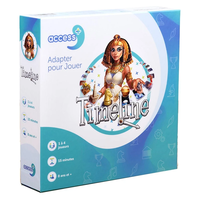 Access + - Timeline - Version française - Inclus 3 Niveaux Différents de Difficulté - Jeu Conçu Pour les Personnes Ayants des Difficultés Cognitives - Pour les Âges 8+ - 15 Minutes de Temps de Jeu - 1
