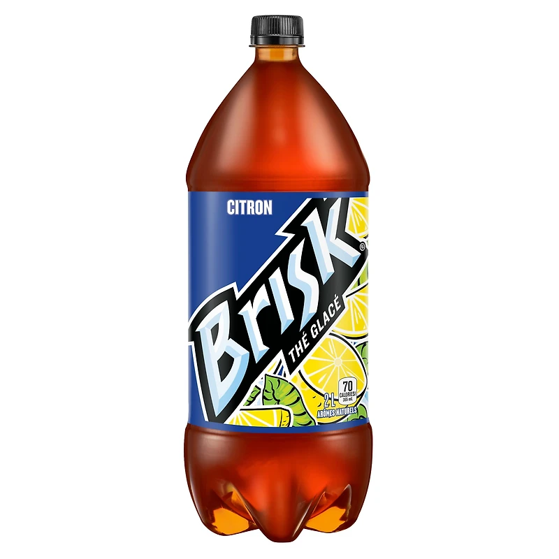Thé glacé au citron Brisk® 2 L, bouteille.