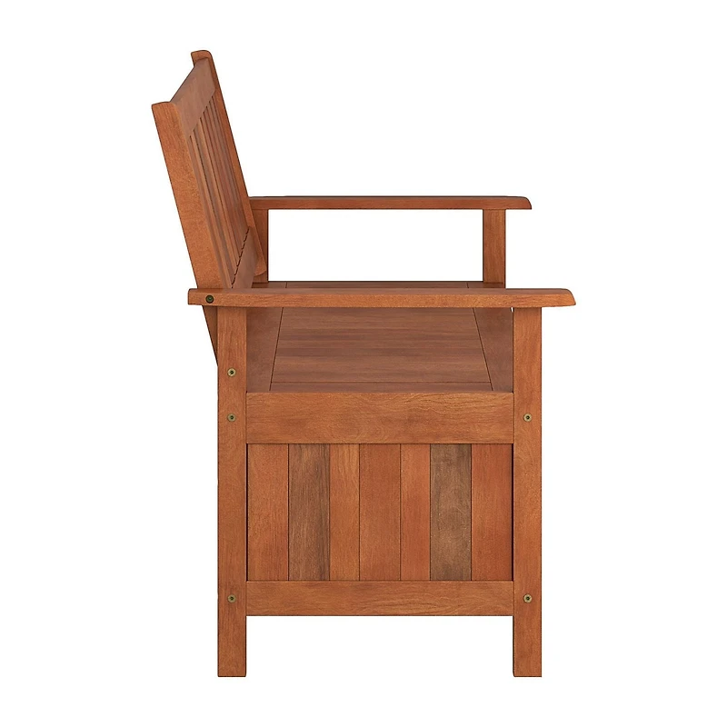 Banc de rangement extérieur den bois massif Miramar