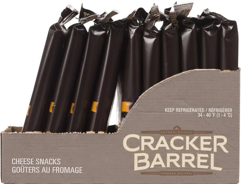 Cracker Barrel fromage Cheddar Mi-Fort en portions