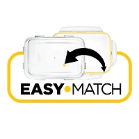 Starfrit LocknLock Easy Match 2 x contenants 100 ml / 3 oz rond Emboîtable et empilable