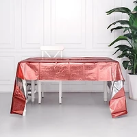 Metallic disposable table cover