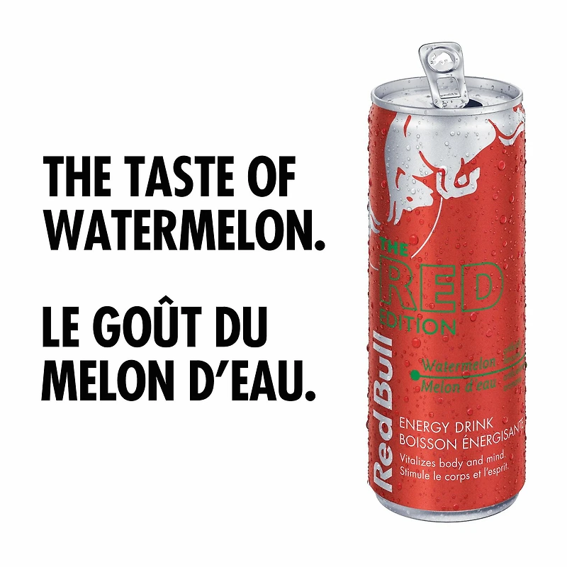 Red Bull Energy Drink, Melon d'eau, 250ml (4 pack) 4 x 250 mL