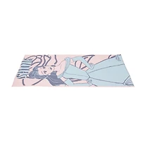 Tapis de yoga 3 mm imprimé Belle de Disney – 61 cm x 152,4 cm – Rose/bleu