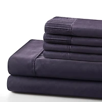 Marina Decoration Ultra Soft Silky Deep Pocket Solid Rayon from Bamboo Bedding All Season Sheet Set