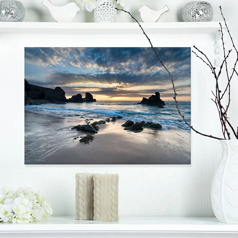 Designart Belle baie de Porthcothan Art mural sur toile