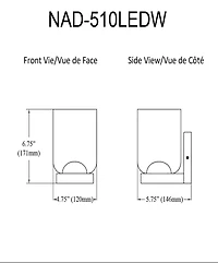 Applique murale Nadine