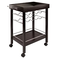Winsome Johnnie Bar Cart in Espresso Finish - 92329