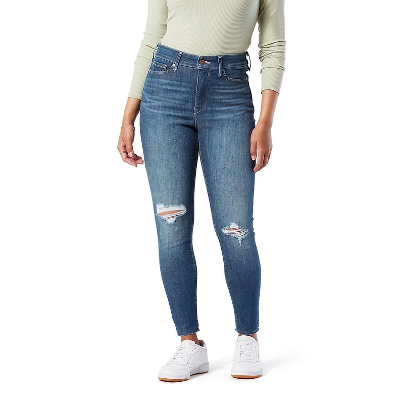 Levi Strauss Signature.MC Jean super filiforme taille haute moulant Simplement Extensible pour femme Tailles offertes : 4 – 18