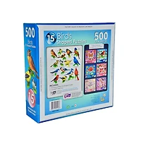 Cra-Z-Art 15 Bird Shaped Puzzles, total 500pcs