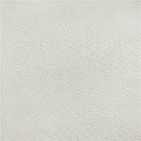 Fullfurnique Lit Rembourré avec Tête de Lit à Oreilles Design a Cannelures, Taille Queen, Ivoire