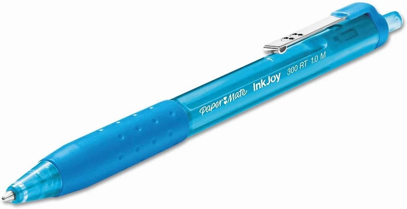 Stylos à bille Paper Mate InkJoy 300RT, stylos rétractables, pointe moyenne (1,0 mm), couleurs assorties 24 unités
