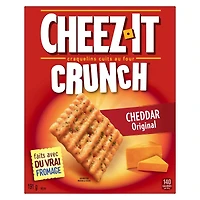 Cheez-It Baked Snack Crackers Crunch Original Cheddar 191g, Made with real cheese
