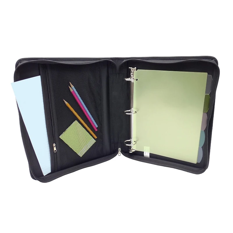 Reliure à anneaux à fermeture éclair verticale 1,5 po ProPlatinum Mead Reliure à anneaux à fermeture éclair