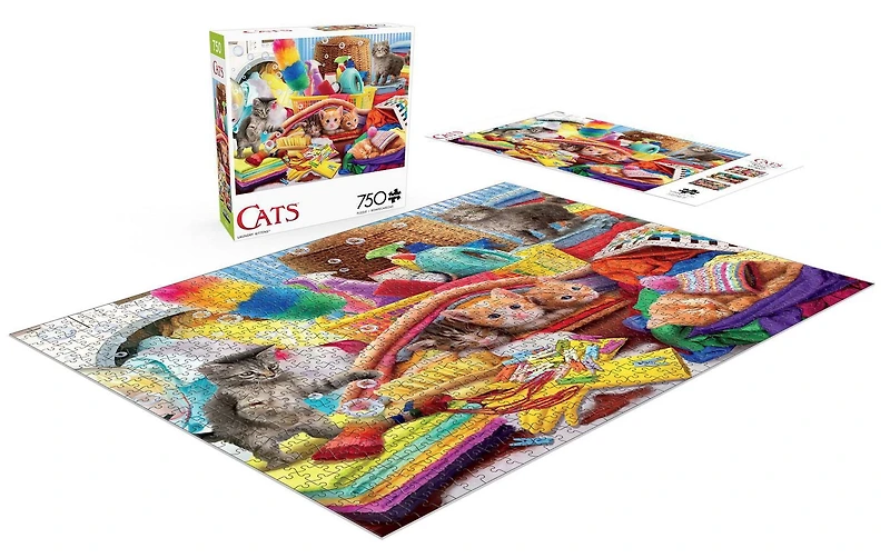 Buffalo Games - Cats - Laundry Kittens - 750 Piece Jigsaw Puzzle