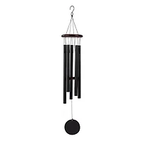 Hometrends 30" Classic Black Metal Outdoor Wind Chime