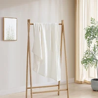 Home Trends Jeté blanc murmurant tissé doux