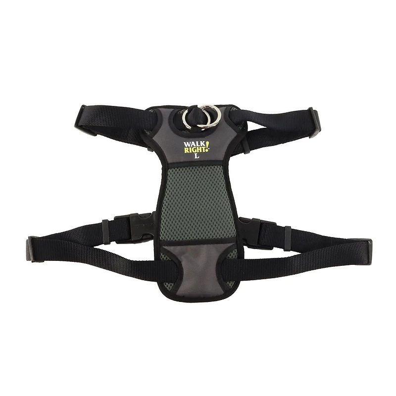 Coastal Pet Products Large Black Walk Right! Front-Connect Padded Dog Harness, Large Dog Harness