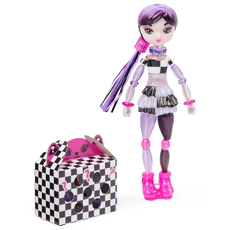 Twisty Girlz, Série 2, Poupée à transformer en bracelet à collectionner Chexie avec Twisty Petz mystère
