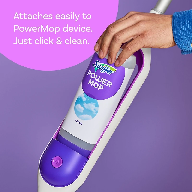 Solution nettoyante pour planchers Swiffer PowerMop, parfum Frais 1,5L
