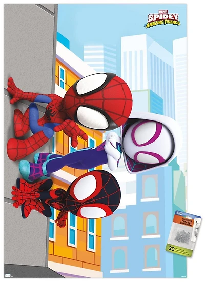 Marvel Spidey and His Amazing Friends - Wall Wall Poster, 22.375" x 34"