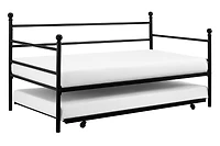 DHP Daybed and Trundle, Black Metal