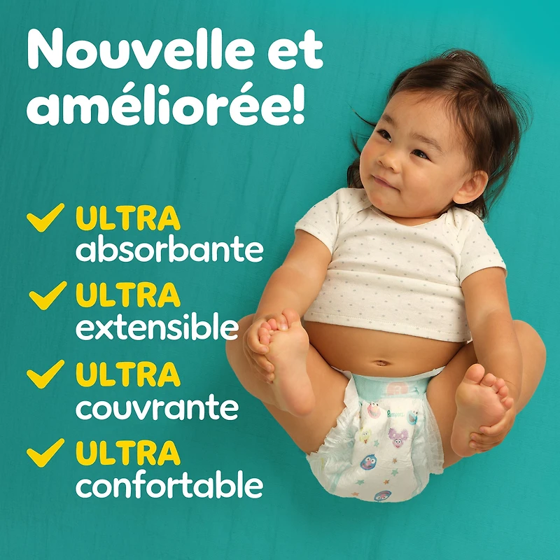 Pampers Baby Dry Ultra Diapers, Size 2 (12-18 lbs), Absorbent Disposable Diapers