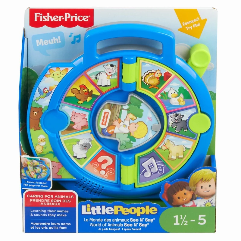Fisher-Price Little People Le Monde des animaux See N’ Say – Édition Française
