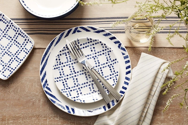 Oneida 365 Harbour White & Indigo All Purpose Bowl