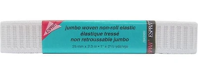 Élastique tressé non retroussable Unique Creativ de grande taille Blanc