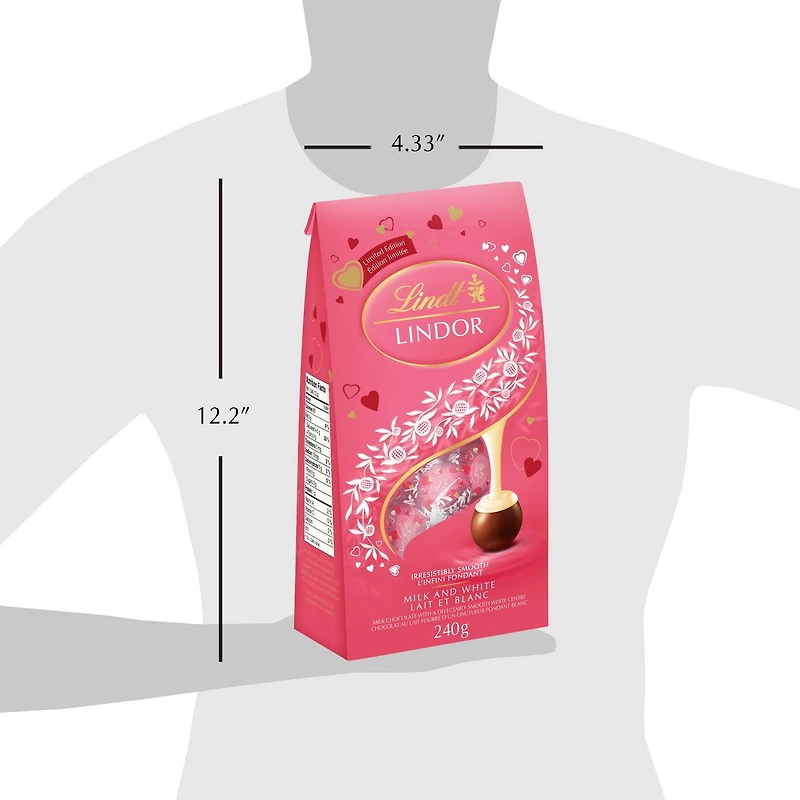 Truffes Lindor de la Saint-Valentin – Lait et blanc