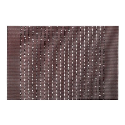 Vinyl Cotton Placemat Pinstripe Red - Set of 12