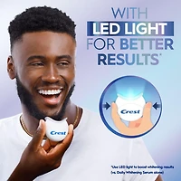 Crest 3DWhite Daily Whitening Serum with LED Light, Leave-on Teeth Whitening Treatment, 21ML