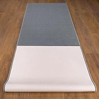 Tapis de couloir à motif de solide à sous-couche en caoutchouc de la collection Ottohome