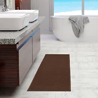 Tapis de couloir à motif de solide à sous-couche en caoutchouc de la collection Ottohome