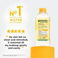 Garnier Micellar Water with Vitamin C, Facial Cleanser & Makeup Remover, Brightening & Hydrating,  700ml, Makeup remover
