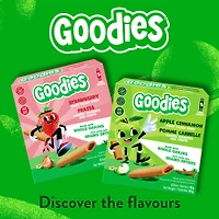 Goodies Barres aux Fruits Fraise, Collation de Grains Entiers Sans Gluten pour Enfants 4 Ans et Plus, Sans Noix, Source de Fibres, Barre 18g (Emballage de 5), 90g