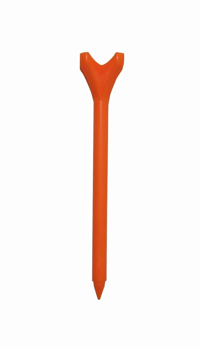 2 3/4" (69mm) Orange Performance Plastic Golf Tees, pack of 20 by Tour Mission