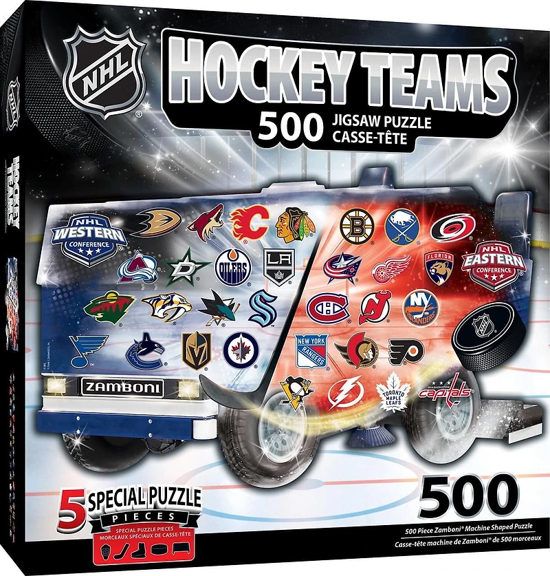 Masterpieces Puzzle Company NHL League Zamboni 500 Piece Shaped Puzzle
