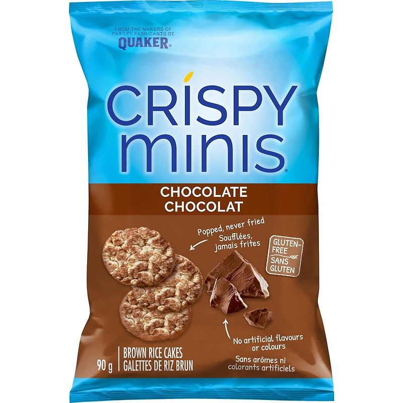 Quaker Crispy Minis galettes de riz brun Chocolat