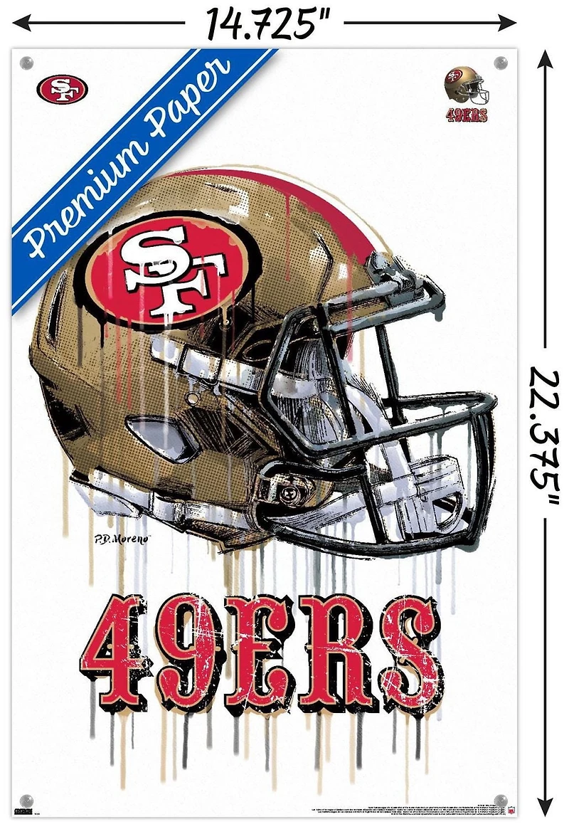 NFL San Francisco 49ers - Casque anti-goutte 20