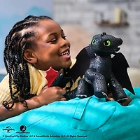 Dreamworks Dragons How to Train Your Dragon Toothless Plush Toy, 8"