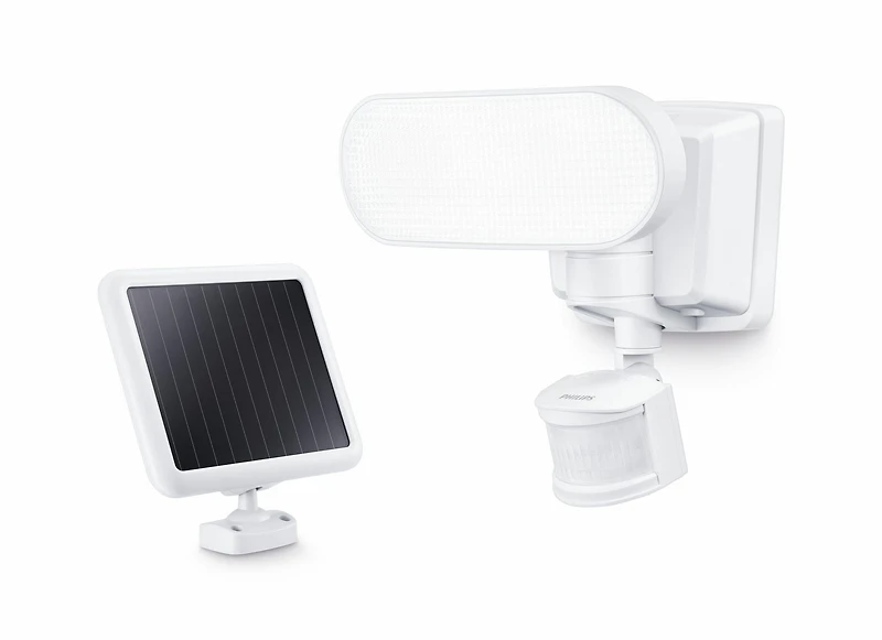 Philips Projecteur double a l'energie solaire avec DEL et detecteur de mouvement de 180° Philips Solar LED exterieur