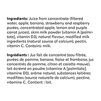 Strawberry Raspberry Drink with Calcium