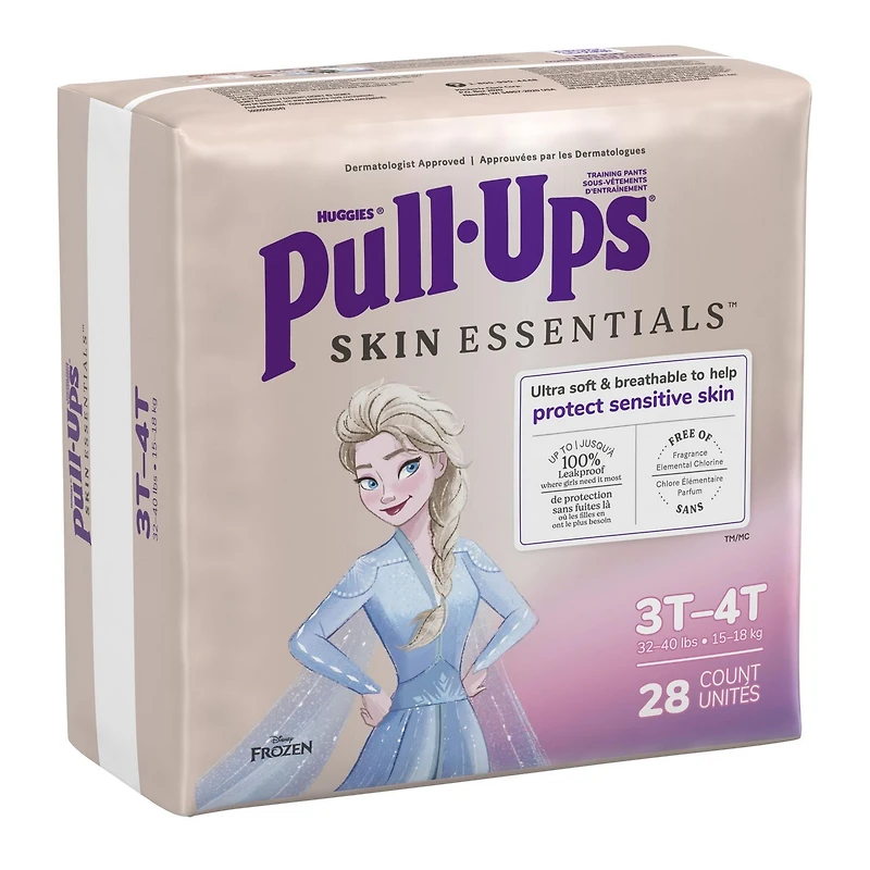 Sous-vêtements d’entraînement Pull-Ups Skin Essentials pour filles, 2T-5T (14 à 18 kg), 99-112 sous-vêtements