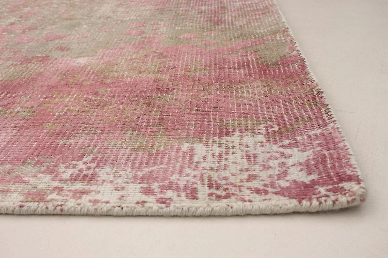 ECARPETGALLERY Tapis Métier Main pour Salon, Salle à Manger et Chambre à Coucher Contemporain Collection Galleria 5'0" x 7'8" en Rose
