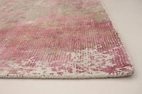 ECARPETGALLERY Tapis Métier Main pour Salon, Salle à Manger et Chambre à Coucher Contemporain Collection Galleria 5'0" x 7'8" en Rose