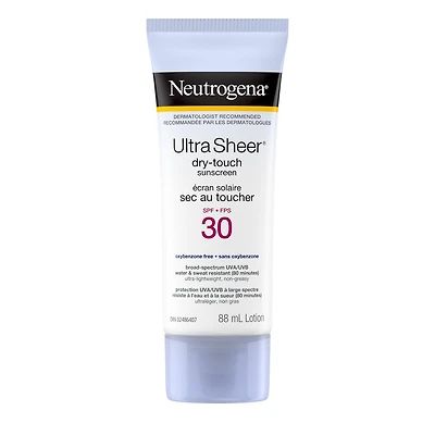 Écran solaire Neutrogena Ultra Sheer Sec au toucher FPS 30, 88 ml 88ml